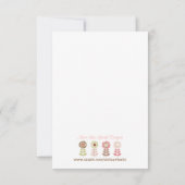 ピンクプリンセスSweet sixteen招待状 招待状 (裏面)