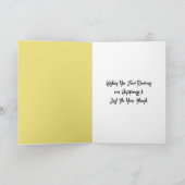 ピンクプルメリアハッピーバースデーカード サンキューカード (内部)