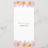 ピンクプルメリアフランギ結婚パニ メニュー (裏面)