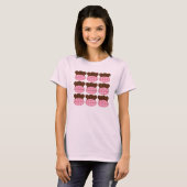 ピンクプレイドソックモンキーズ – Tシャツ (正面フル)