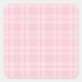 ピンクプレイドタータンチェック スクエアシール (正面)