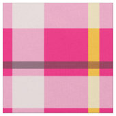 ピンクプレイドデザイン ファブリック (クローズアップ)