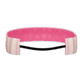 ピンクプレイドブラウンプレイドウォーターモダンカラー アスレチックヘッドバンド (裏面)