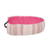 ピンクプレイドブラウンプレイドウォーターモダンカラー アスレチックヘッドバンド (左)