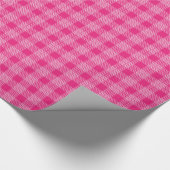 ピンクプレイドラッピング紙 ラッピングペーパー (角)