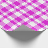 ピンクプレイド ラッピングペーパー (角)