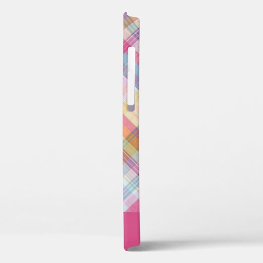 ピンクプレイド Case-Mate iPhoneケース (裏面 / 左)