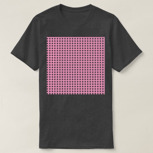 ピンクプレイド Tシャツ (デザイン正面)