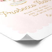 ピンクプロセッコバーブライダルシャワー標識 ポスター (角)