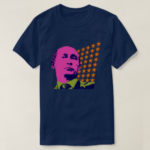 ピンクプーチン・ポップアートの肖像 Tシャツ