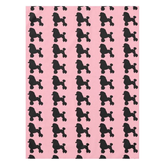 ピンクプードルスカートインスパイアテーブルクロス テーブルクロス (正面)