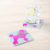 ピンクプードルパーティー用品 ペーパーコースター (インサイチュ)