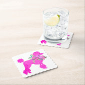 ピンクプードルパーティー用品 ペーパーコースター (インサイチュ)