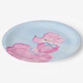 ピンクプードルパーティー,パリフランス,エッフェルタワー ペーパープレート (アングル)