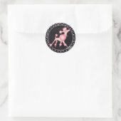 ピンクプードルブ ラウンドシール (バッグ)