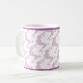 ピンクプードルレースレトロガーリーヴィンテージ コーヒーマグカップ (正面左)