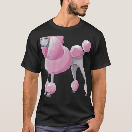 ピンクプードル12 Tシャツ (正面)
