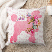 ピンクプードル クッション (ブランケット)