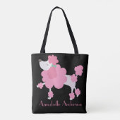 ピンクプーフランスのドルの個人用設定 トートバッグ (裏面)