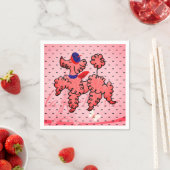 ピンクプーフランスのドルナプキンス スタンダードカクテルナプキン (インサイチュ)