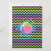 ピンクプールと映画誕生日夏パーティー 招待状 (裏面)