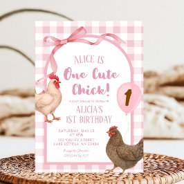 ピンクプ名門私立校風のライドワンカワイチック誕生日 招待状