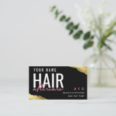 ピンクヘアアフターケアカード  名刺 (スタンド正面)