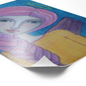 ピンクヘアエンジェル、4x6プリント フォトプリント            (角)