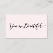 ピンクヘアサロンアポイントメントアラーム 予約カード (正面)