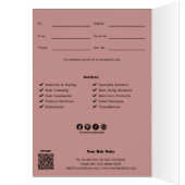 ピンクヘアスタイリストハッピーバースデーギフト券 (内側 (左))