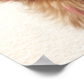 ピンクヘアベア子供部屋 ポスター (角)