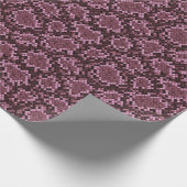 ピンクヘビプリント ラッピングペーパー (角)