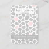 ピンクヘビ皮膚手作りジュエリー表示ホルダー 名刺 (正面)