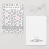 ピンクヘビ皮膚手作りジュエリー表示ホルダー 名刺 (正面/裏面)