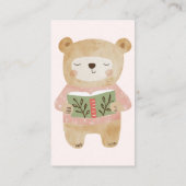 ピンクベアブックのベビー依頼 エンクロージャーカード (裏面)