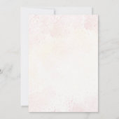 ピンクベアベイビーシャワー招待状 招待状 (裏面)