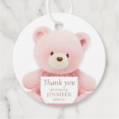 ピンクベアーサンキューギフトラベル フェイバータグ (正面)