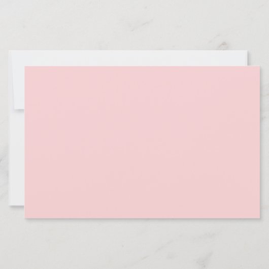 ピンクベア赤ちゃんシャワーアドバイス予測カード (裏面)