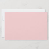 ピンクベア赤ちゃんシャワーアドバイス予測カード (裏面)