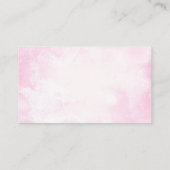 ピンクベア赤ちゃんシャワーベビー エンクロージャーカード (裏面)