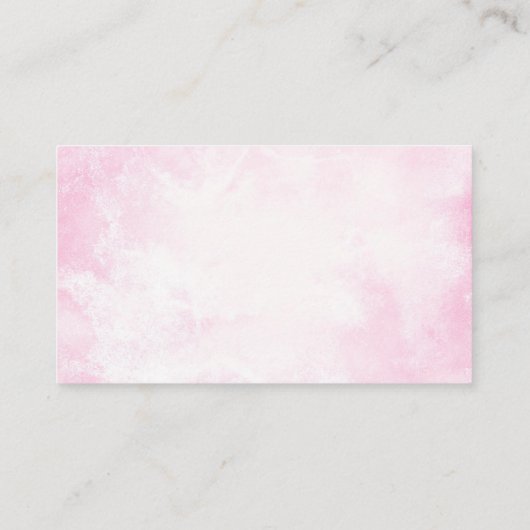 ピンクベア赤ちゃんシャワーベビー エンクロージャーカード (裏面)