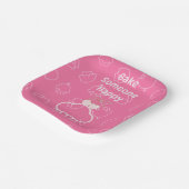 ピンクベイクハッピー ペーパープレート (傾斜あり)