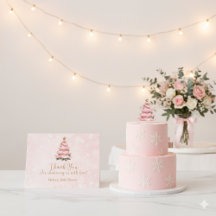 ピンクベイビー 寒いよ 外側 感謝カード