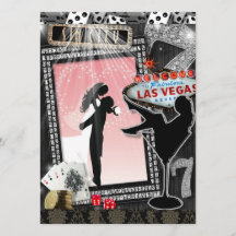 ピンクベガスの結婚式の招待