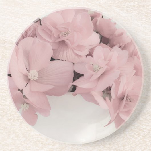 ピンクベゴニア コースター (正面)