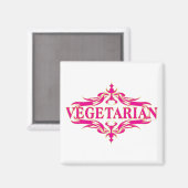 ピンクベジタリアン マグネット (正面/裏面)