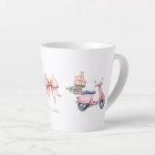 ピンクベスパクリスマスショッピング旅行 カフェラテマグ (右アングル)