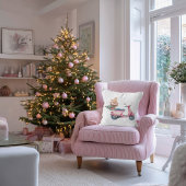 ピンクベスパクリスマスショッピング旅行 クッション