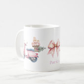 ピンクベスパクリスマスショッピング旅行 コーヒーマグカップ (正面左)