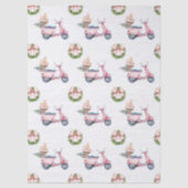 ピンクベスパクリスマスショッピング 薄葉紙 (正面)